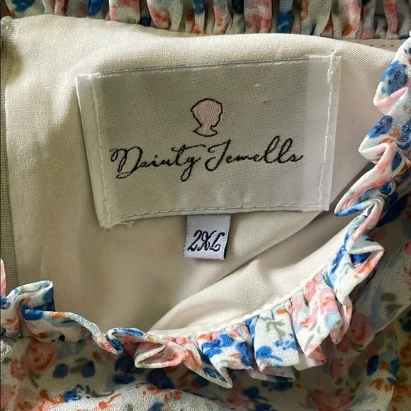 Kids Dainty Jewells Gray Ruffled Tiered Dress with Bell Sleeves - Picture 2 of 2